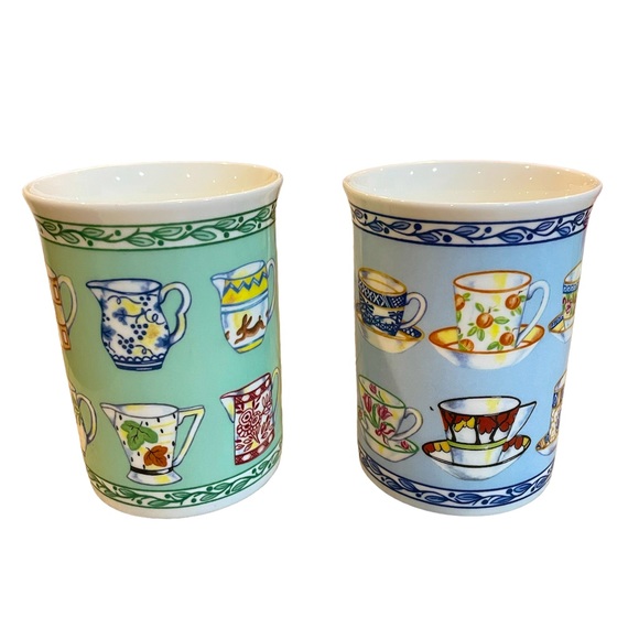 VTG 2 x Crown Trent Fine Bone China Mug Cups - Picture 3 of 9